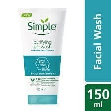 Simple Purifying Gel Wash, For Oily & Blemish-Prone Skin,150ml