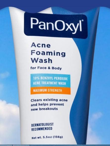 Panoxyl Acne Foaming Face Wash Benzoyl Peroxide 10% , 156g