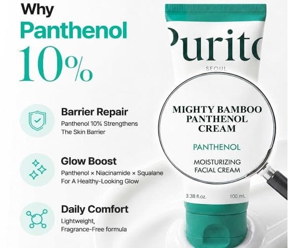 Purito SEOUL - Mighty Bamboo Panthenol Cream (100ml)