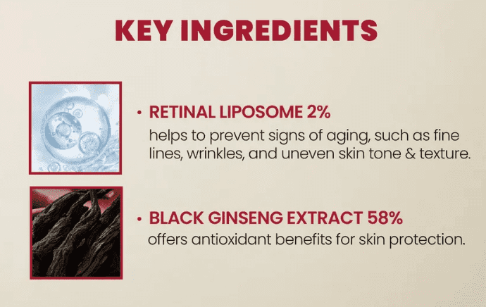 KSECRET - SEOUL 1988 Serum : Retinal Liposome 2% + Black Ginseng, 30ml