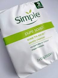 Simple Pure Soap Gentle Cleanser Bar , 2 bars set