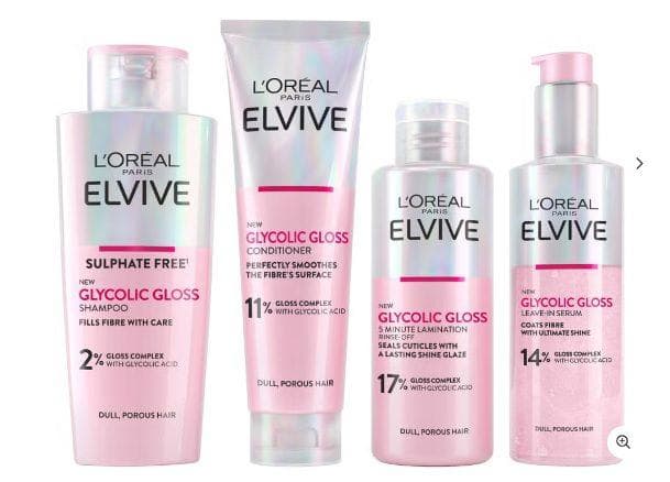L'Oréal Paris Elvive Glycolic Gloss Glossing Routine for Dull Hair