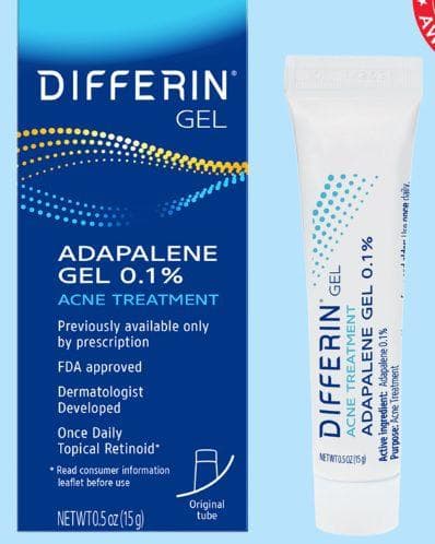 DIFFERIN 0.1% ADAPALENE GEL TREATMENT, 15ml