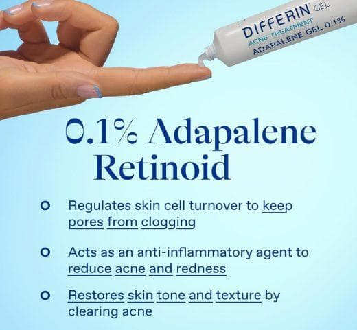 DIFFERIN 0.1% ADAPALENE GEL TREATMENT, 15ml