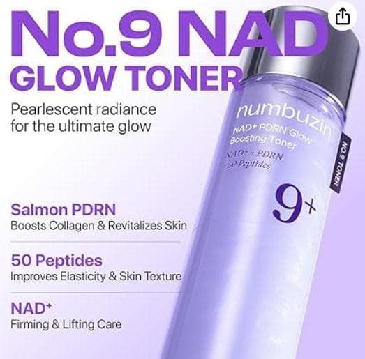 Numbuzin No.9 NAD+ PDRN Glow Boosting Toner 150mL