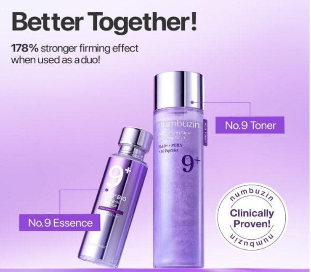 Numbuzin No.9 NAD+ PDRN Glow Boosting Toner 150mL