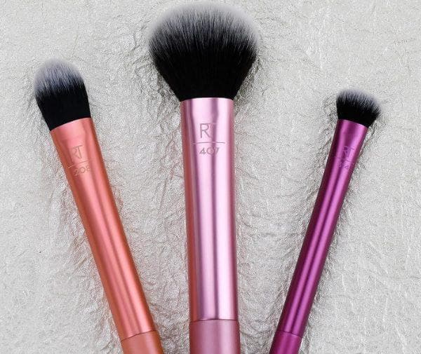 Real Technique Flawless Base Makeup Brush Set 2.0 (Face + Eye +Cheek)