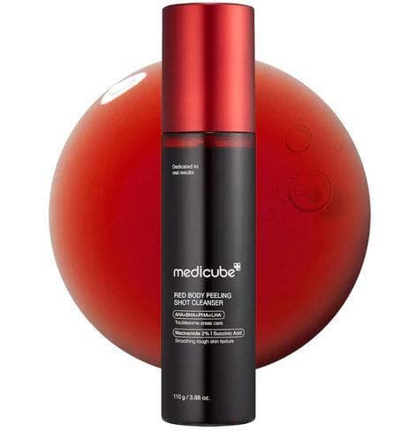 medicube red acne body peeling shot 110g
