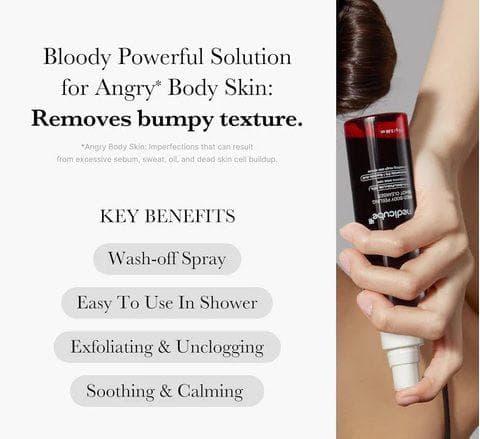 medicube red acne body peeling shot 110g
