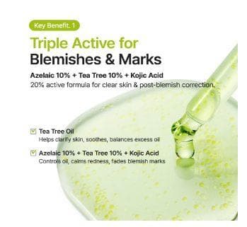 PURITO Azelaic Acid 10% + Kojic Acid + Tea Tree Serum 30ml