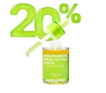 PURITO Azelaic Acid 10% + Kojic Acid + Tea Tree Serum 30ml