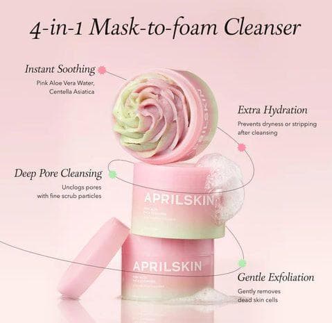 April Skin Pink Aloe Pack Cleanser 120g