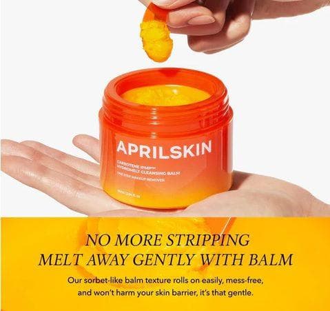 APRILSKIN CARROTENE IPMP™ HYDROMELT CLEANSING BALM 90ml expiry 12/07/2026