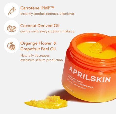 APRILSKIN CARROTENE IPMP™ HYDROMELT CLEANSING BALM 90ml expiry 12/07/2026