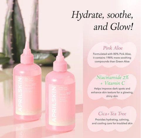 APRILSKIN PINK ALOE VITAMIN C BRIGHTENING TONER 250ML