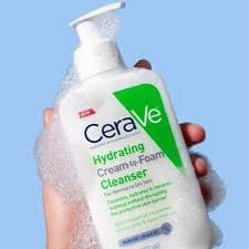 CeraVe Hydrating Cream-to-Foam Cleanser for Normal to Dry Skin, 237ml