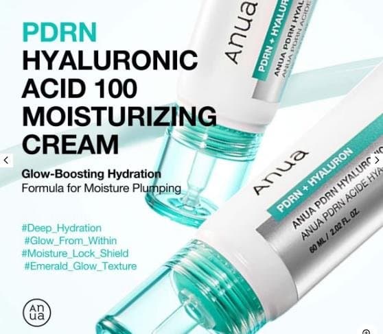 Anua PDRN Hyaluronic Acid 100 Moisturising Cream 60ml