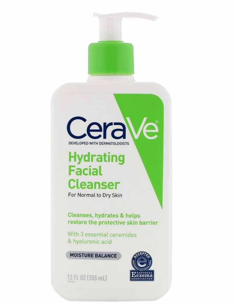 CeraVe Hydrating Cleanser with Hyaluronic Acid - Normal to Dry Skin,355ml