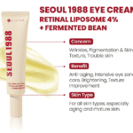 KSECRET - SEOUL 1988 Eye Cream : Retinal Liposome 4% + Fermented Bean, 30ml