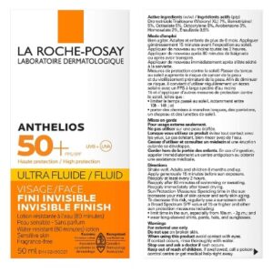La Roche-Posay Anthelios Ultra Fluid Facial Sunscreen SPF 50+ , 50ml