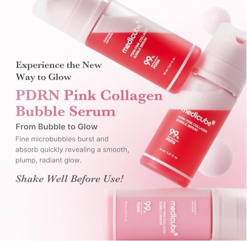 mppbs1 Medicube PDRN Pink Collagen Bubble Serum 95ml - Image 1
